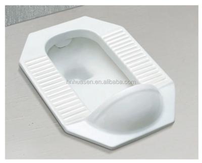 China With Fender Sanitary Ware Ceramic WC Squatting Pan Toilet HSP-01 for sale