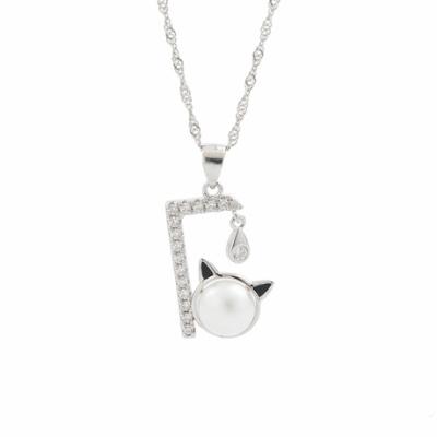 China Other Hot Sale PUSHI Zodiac Necklace Freshwater Pearl Necklace Sterling Silver Fast Delivery for sale