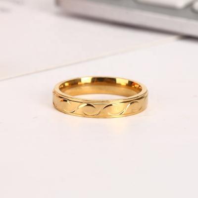 China PUSHI Ring Trendy 18k Gold Titanium Steel Plated Diamond Rose Gold Fashion Wedding Gold Wing Zircon Diamond Ring Jewelry Women for sale