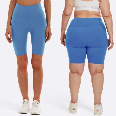 China 2022 New Breathable High Waist Sportswear OEM/ODM Yoga Workout Sports Butt Crac! crack! legging shorts with pockets custom for sale