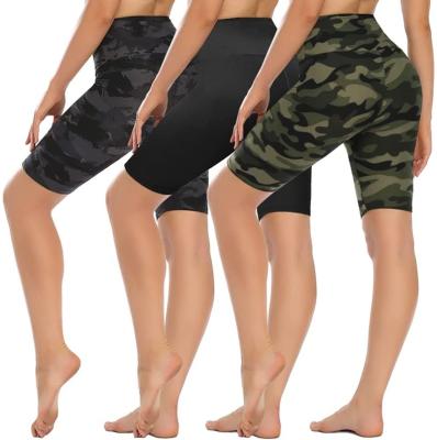 China High Waist 8 Inch Breathable Women Butter Stretchy Soft Shorts Yoga Biker Shorts For Running And Cycling for sale