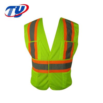 China Knit or Mesh Fabric etc. Reflective Safety Tape Safety Guard Jacket for sale