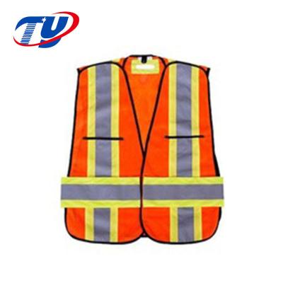 China Knit Or Mesh Fluorescent Cloth Adjustable Fabric Safety Visible Reflective Vest Etc. for sale