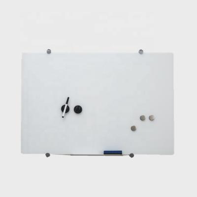 China Nice frameless tempered wall mounted glassboard to look like solid school or office for sale