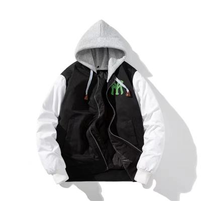 China Wholesale Fashion Reversible Mens Versity Jacket White Lightweight Mens Letterman Baseball Jackets Sports Jacket Coat for sale