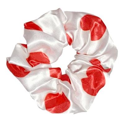 China Factory Wholesale Soft Comfortable Stretchable Luxury Satin Velvet Scrunchies Silky Hair Bands For Girl for sale