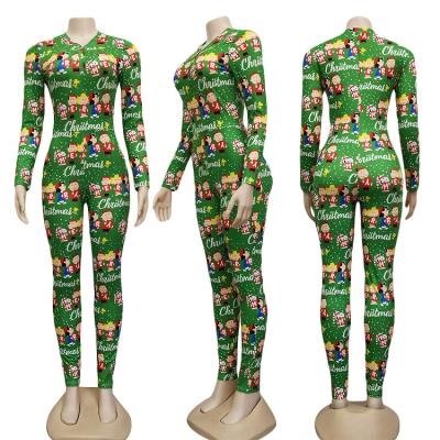 China Onesie Breathable Pajamas Women Long Sleeve Onesie Sleepwear Designer Christmas Pajamas Custom Long Print Adult Onesie for sale