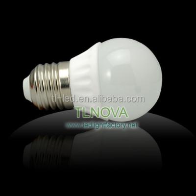 China Ceramic+ glass cover G45 lampada led energy saving light bulbs 5W, high quality E14 E27 E26 base Epistar SMD lampada led for sale