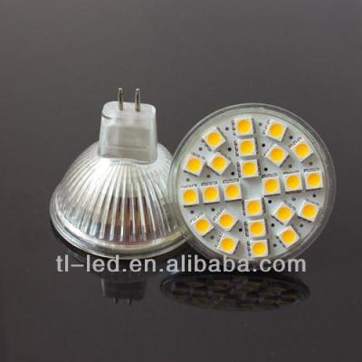 China 3.5W LED MR16 310-370lumen Residential Lamp SMD5050*24 AC 10-30VDC/8-24V for sale