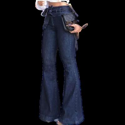 China Wholesale QUICK DRY flared wide leg high waist jeans plus size women jeans for sale