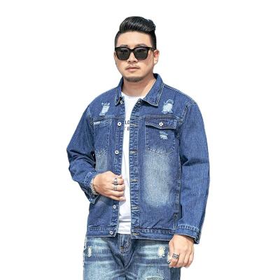 China Wholesale Men's Custom Made High Quality Factory OEM Size Denim Jacket Retro Plus Size Denim Jacket Biker Jacket For Men for sale