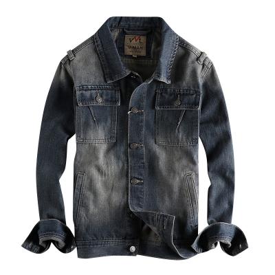 China Wholesale Men's Breathable Coat Custom High Quality OEM China Factory Retro Denim Jacket Biker Jacket For Men for sale