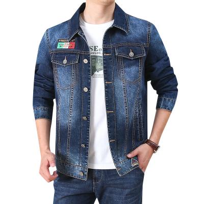 China OEM China factory custom high quality breathable Jean Autumn embroidery jacket wholesale coat for men for sale