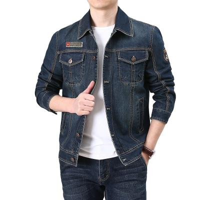 China Factory Wholesale Custom Jacket Men's Breathable Denim Clothing Sports Jacket Casual Lattice For Men for sale