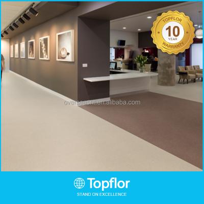 China Topflor Indoor Cheap Price 2mm Office PVC Flooring Vinyl Flooring Roll for sale