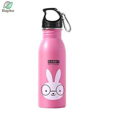 China Sustainable Kids Style 304 / 316 Stainless Steel Drinking Bottle Kids Water Bottle Single Wall Sublimation à venda