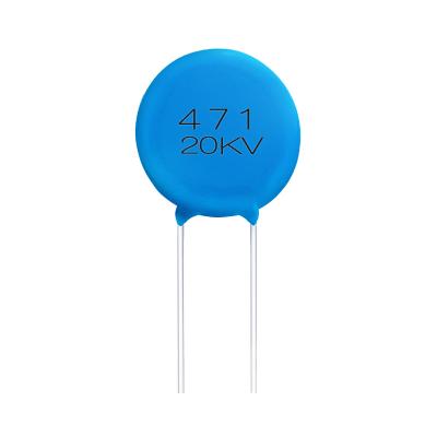 China High voltageDC Power Supplied Electronic Component Resistance to DC High Voltage Ceramic Capacitor 5kv 20kv 471k Y5T-471K/20KV for sale