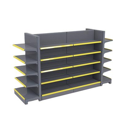 China Corrosion Protection Supermarket Shelves Light Duty Grocery Shelf Store Retail Display Supermarket Gondola Shelving for sale