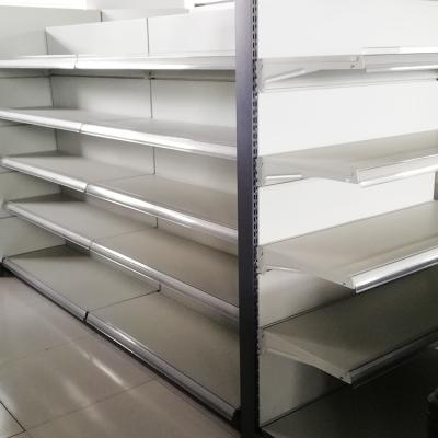 China Strong Store Shelf Grocery Shelves / Corrosion Protection Metal Display Supermarket Rack for sale