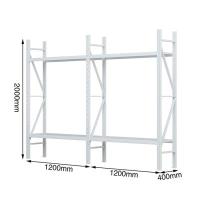 China SRI 4 Layers Adjustable Light Duty Cold Rolled Steel Warehouse Shelving for sale