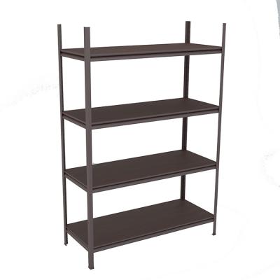 China Corrosion Protection Cheap Price 4 Layer Boltless Corner Shelf Steel Light Duty Warehouse Storage Industrial Rack for sale