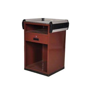 China mobile cash desk supermarket checkout counter for sale