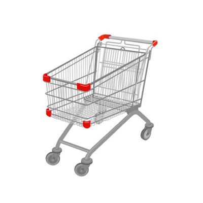 China Wholesale Unfolding 4 Wheels Handle Shopping Trolley Shopping Trolley With Baby Seat for sale