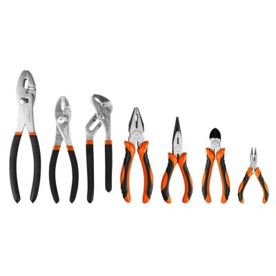 China Chrome Vanadium Steel Electrician's Multifunctional Pliers Set Wire MRCARTOOL 7Pcs Cable Cutter Pliers Set for DIY and Home Use Handle Tools for sale