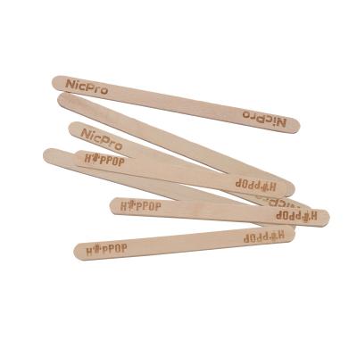 China Viable High Quality Birch Ice Cream Scoop Magnum Wooden Spoons/Sticks With Logo for sale