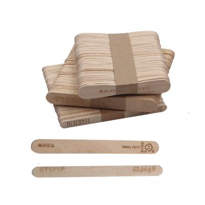 China Viable Popsicle Stick Stamp Engraved Wooden Ice Cream Stick Price for sale