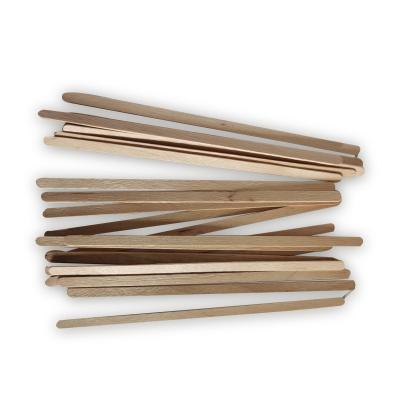 China Sustainable Eco Friendly Packaging 180mm Polished Wooden Coffee Stirrer Mixing Stick for sale