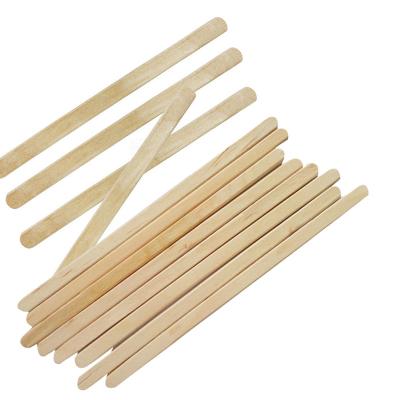 China Sustainable Plant Biodegradable Disposable Wooden Coffee Sticks Stirrers for sale