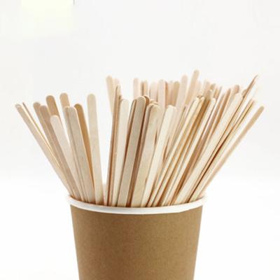 China Viable Individually Wrapped Wholesale Wooden Tea Coffee Stirrers for sale