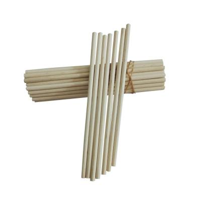 China OEM Viable Custom Birch Rods Threaded Wooden Finger Stick Decoration for sale