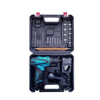 China Original Hot Selling Cordless Driver Drill Set Repair 12V Lithium Battery Electric Drill Tool Kit Hand Grip Li-ion Radio Cordless Driver for sale