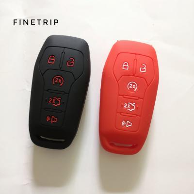 China Durable For Ford Fusion Mondeo Mustang F-150 Explorer Edge 2015 Remote Key Silicone Car Fod Shell Cover Case 2016 2017 2018 5b for sale