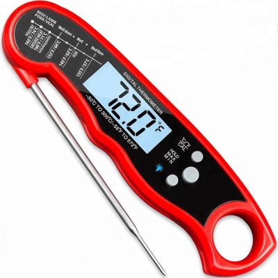 China Fashionable Hot Selling Waterproof Instant Folding Read Digital Kitchen Milk Meat Food Thermometer for Outdoor Cooking BBQ for sale