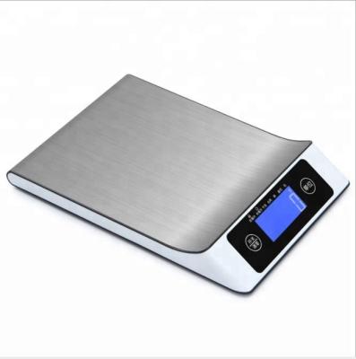 China With Tray New Design Household High Accuracy 5/10/15kg Stainless Steel Digital Kitchen Food Scale With LED Display for sale