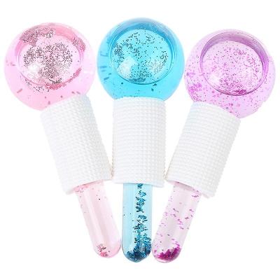 China Face Ice Globes Hockey Beauty Crystal Ball Eye Massage Skin Care Cooling Tool for sale