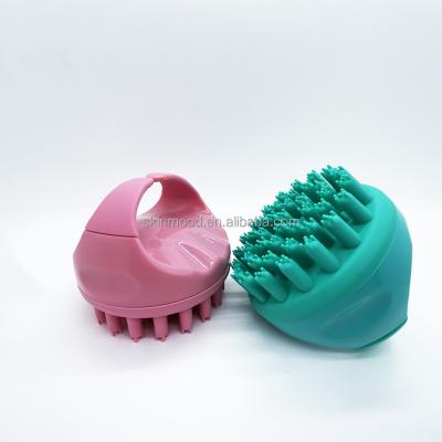 China 2022 Custom Logo Waterproof Scalp Massager For Hair Growth Silicone Hair Scalp Sweep Shampoo Massager Hair Wash Comb Body Shower Brush for sale