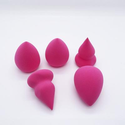 China Good Price High Quality Pink Microfiber Flocking Skin-friendly Powder Puff Beauty Makeup Sponge for sale