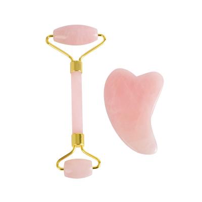 China Gua Sha Face Lift Set Roller Gem Stone Massage Set Face Body Massager Skin Than Scraper Face Lift Beauty Massage Anti Aging Factory for sale