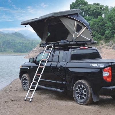 China Aluminum waterproof electric lifting rod and electric remote outdoor and camping hard shell roof top tent for sale