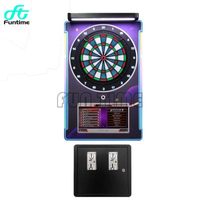 China Coin Operated Darts Machine With Smart Online Match Darts Mini Plus Dart Game Machine For Game Center 85cm*18cm*96cm for sale