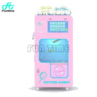 China New Commercial Custom Cotton Candy Machine With Sugar Coin Operated Vending Cotton Candy Machine L120*W66*H212 CM for sale