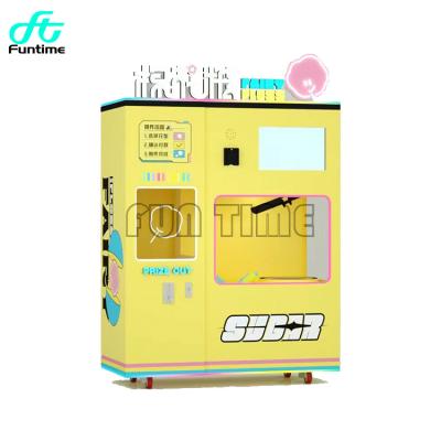 China Custom Machine Commercial Cotton Candy Maker Latest Sweet Floss Flower Cotton Vending Automatic Cotton Candy Machine L125*W68*H212 CM for sale