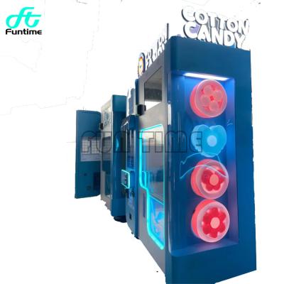 China Smart App Coin Control Custom Design Full Automatic commercial cotton candy vending machine L135*W68*H212 CM for sale