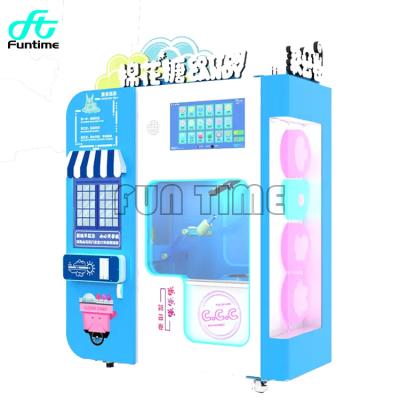 China New Automatic Cotton Candy Vending Machine For Sale Smart Vending Machine Mobile Cart L135*W68*H212 CM for sale