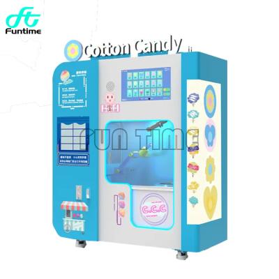 China Automatic Fully Automatic Cotton Candy Machine Coin Operated Cotton Candy Vending Machines For Sale L135*W68*H212 CM for sale