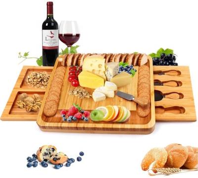 China Natural Color Fashion Bamboo Special Hot Selling Sustainable Cheese Dish For Food Serving for sale